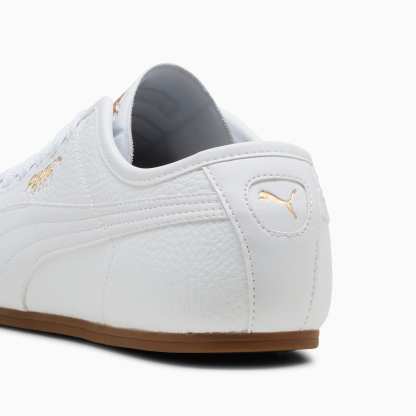 PUMA Tackle L Sneakers Unisex – PUMA White-PUMA Gold-Gum