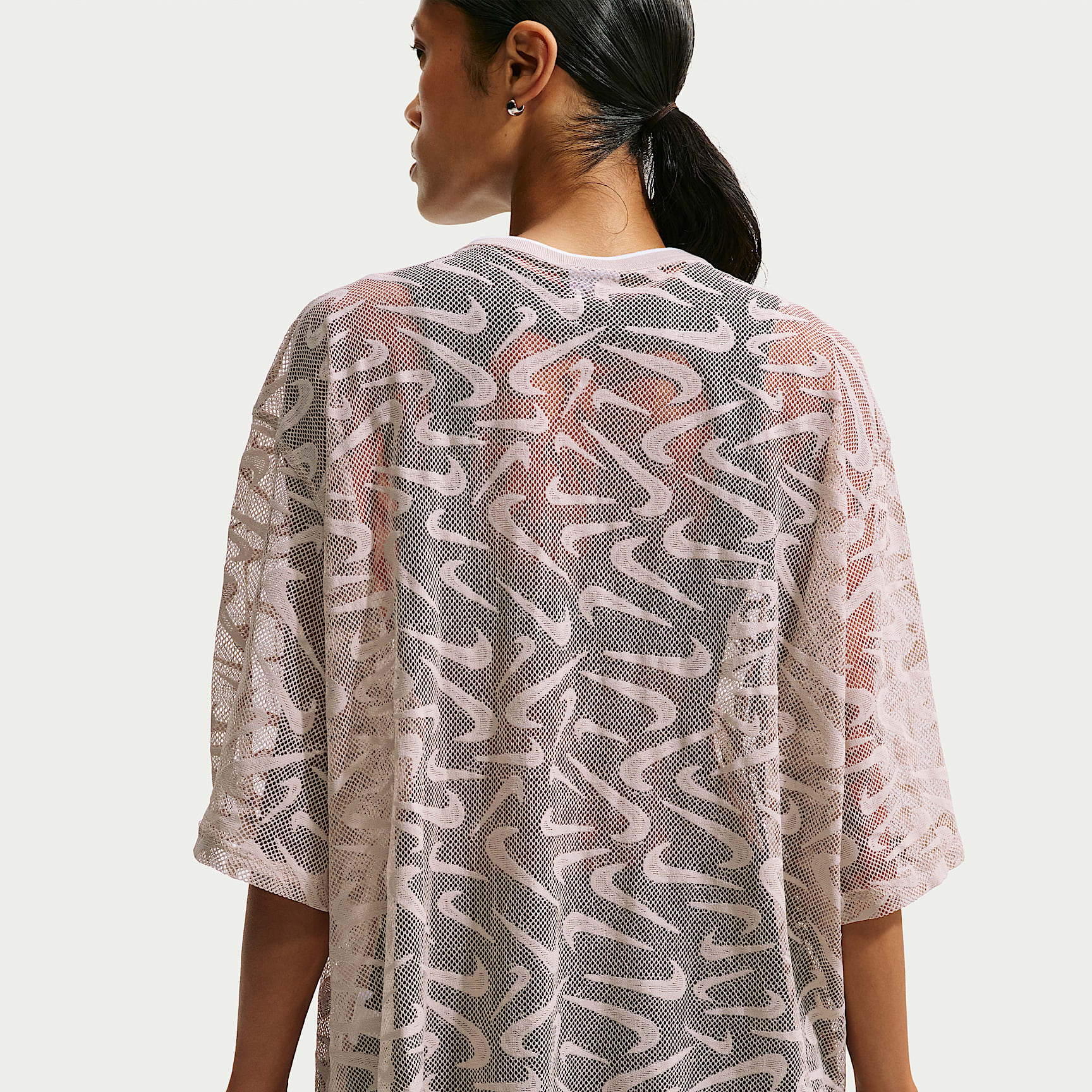 Nike Sportswear Chill Lace Women's Oversized Jersey – Cream II/Light Bone/White