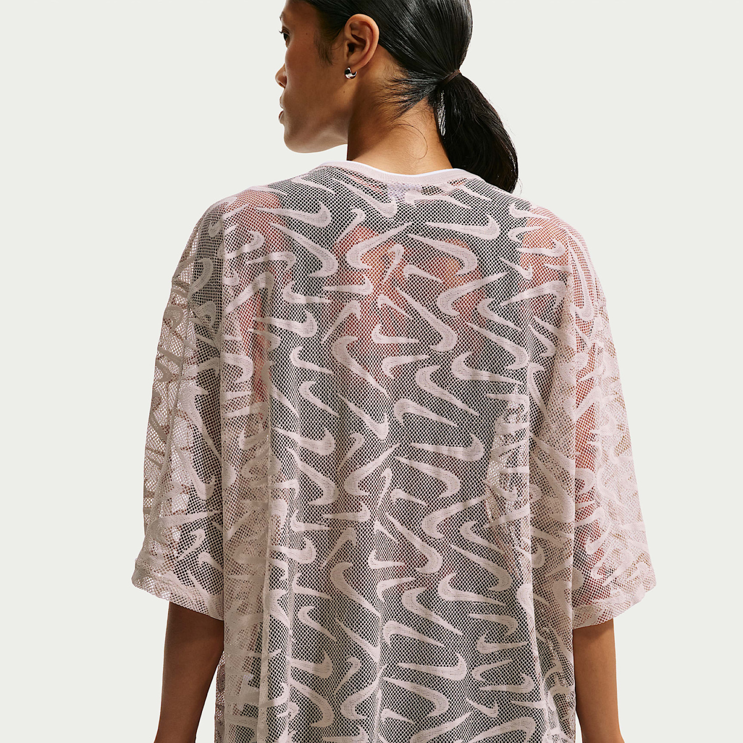 Nike Sportswear Chill Lace Women's Oversized Jersey – Cream II/Light Bone/White