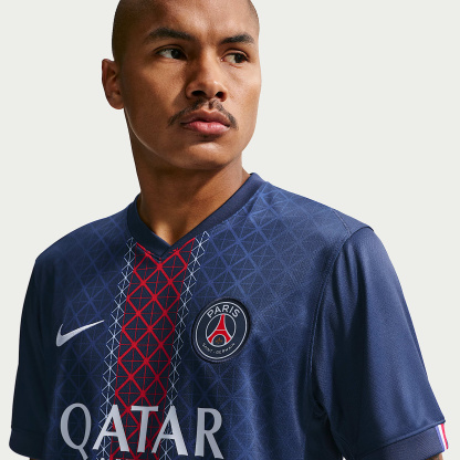 Paris Saint-Germain 2025/26 Stadium Home Men's Nike Dri-FIT Football Replica Shirt – Midnight Navy/Midnight Navy/White