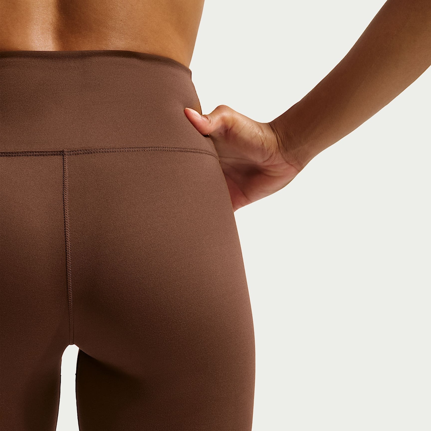 Nike One Women's High-Waisted 12.5cm (approx.) Biker Shorts – Cacao Wow/White