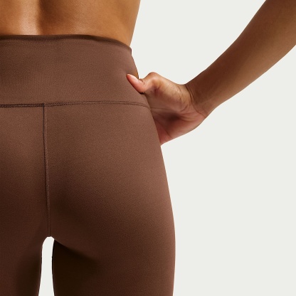 Nike One Women's High-Waisted 12.5cm (approx.) Biker Shorts – Cacao Wow/White