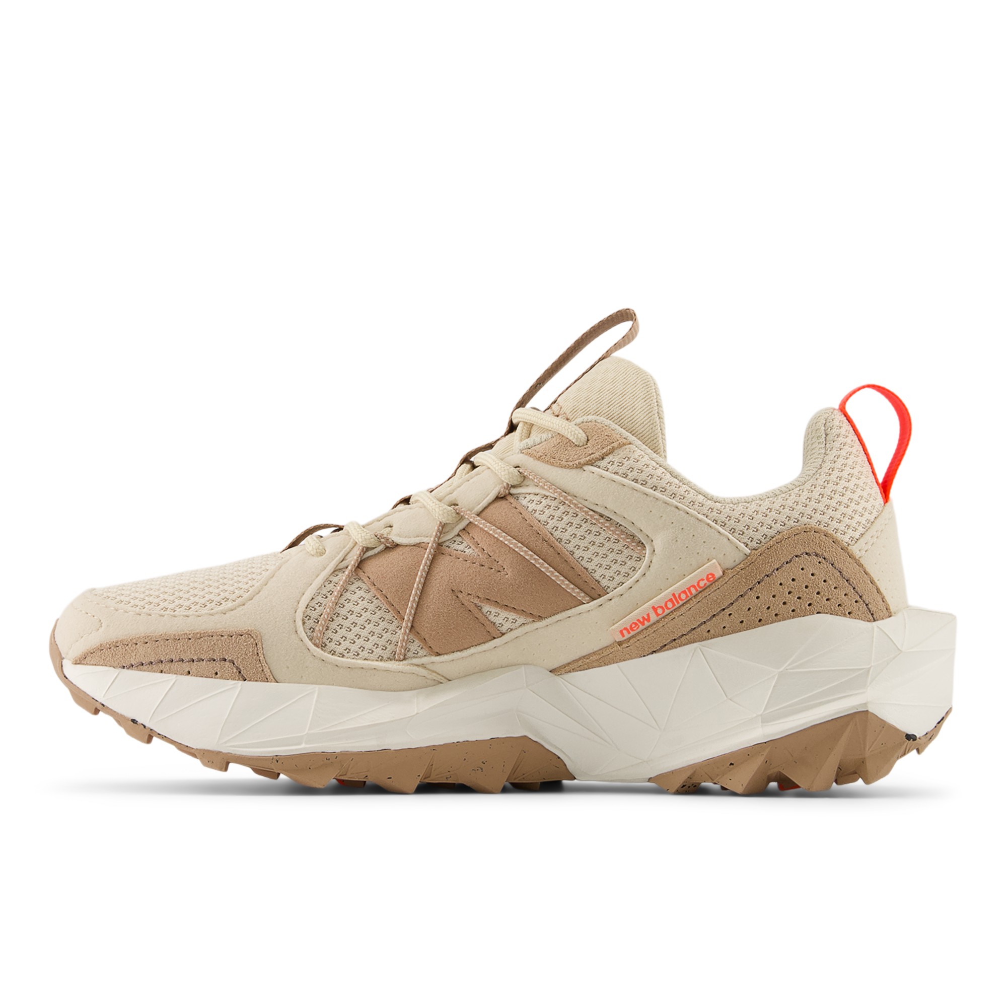 Tektrel – Bisque with Flat Taupe and Urgent Red