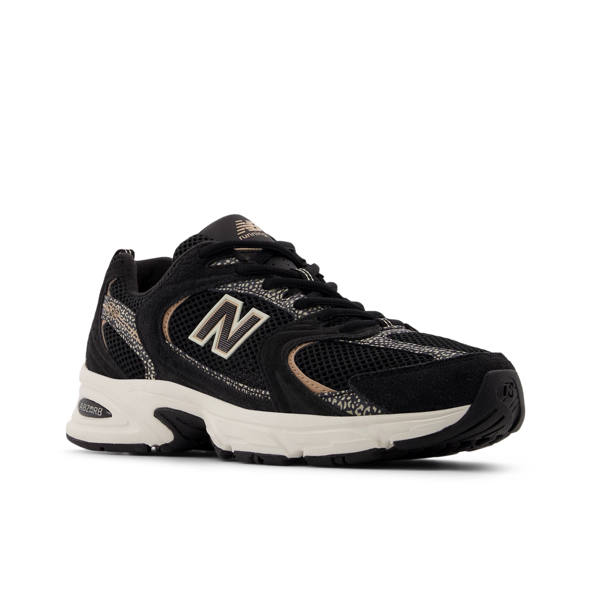 530 – BLACK with FLAT TAUPE