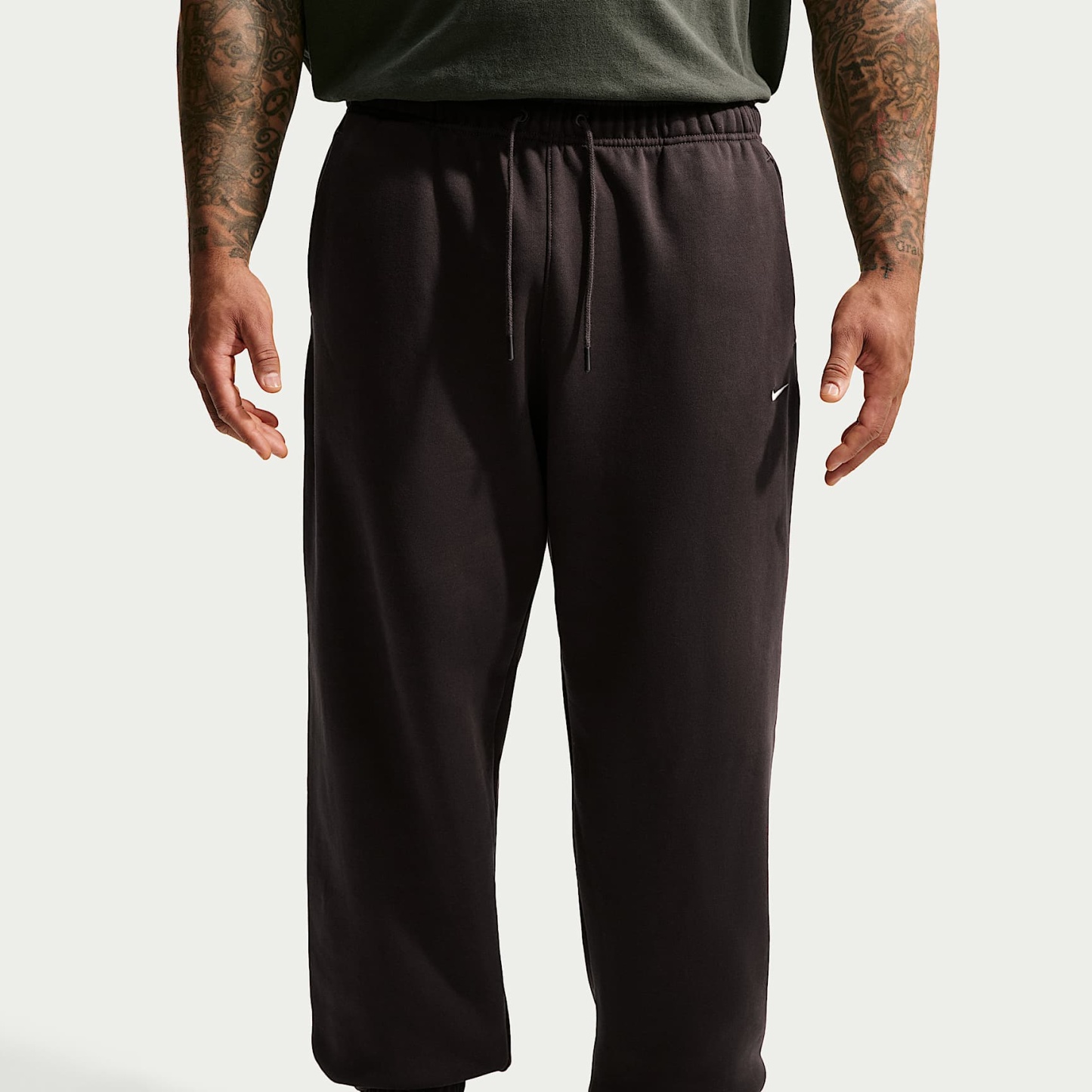Nike Solo Fleece Men's Cuffed Trousers – Velvet Brown/Sail