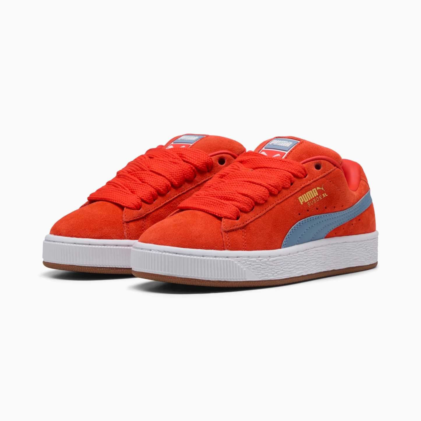 Suede XL Youth Sneakers – Fierce Red-Cool Blue