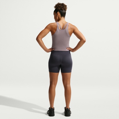 Nike One Women's High-Waisted 12.5cm (approx.) Biker Shorts – Gridiron/White