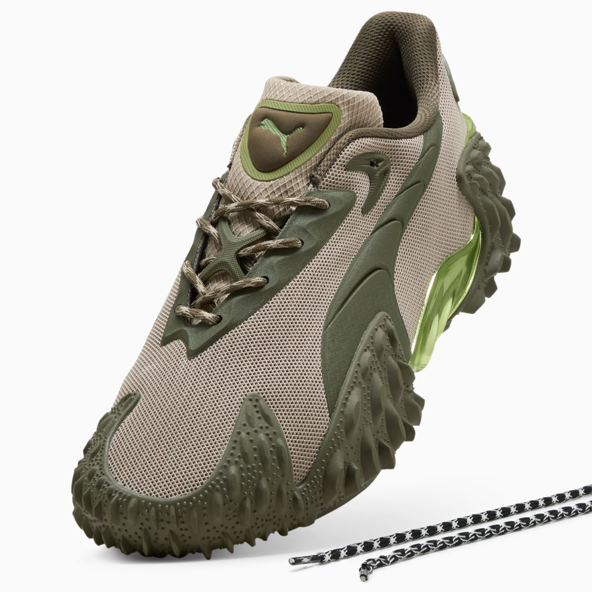 Mostro X Dots Sneakers Unisex – Pebble Gray-Loden Green