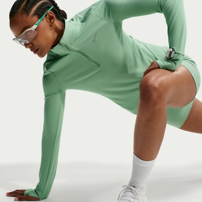 Nike Swift Women's Dri-FIT UV 1/4-Zip Running Top – Steam