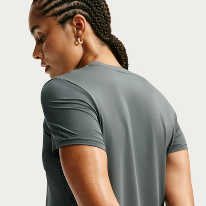 Nike One Classic Women's Dri-FIT Short-Sleeve Top – Camo Green/White