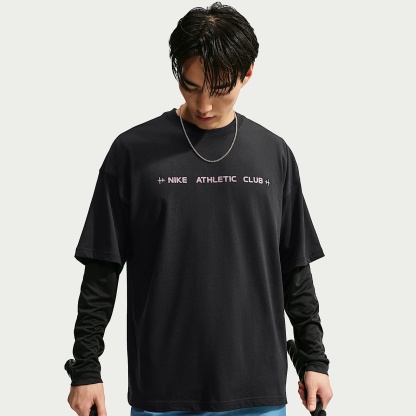 Nike N.A.C. Men's Oversized T-Shirt – Black/Purple Smoke