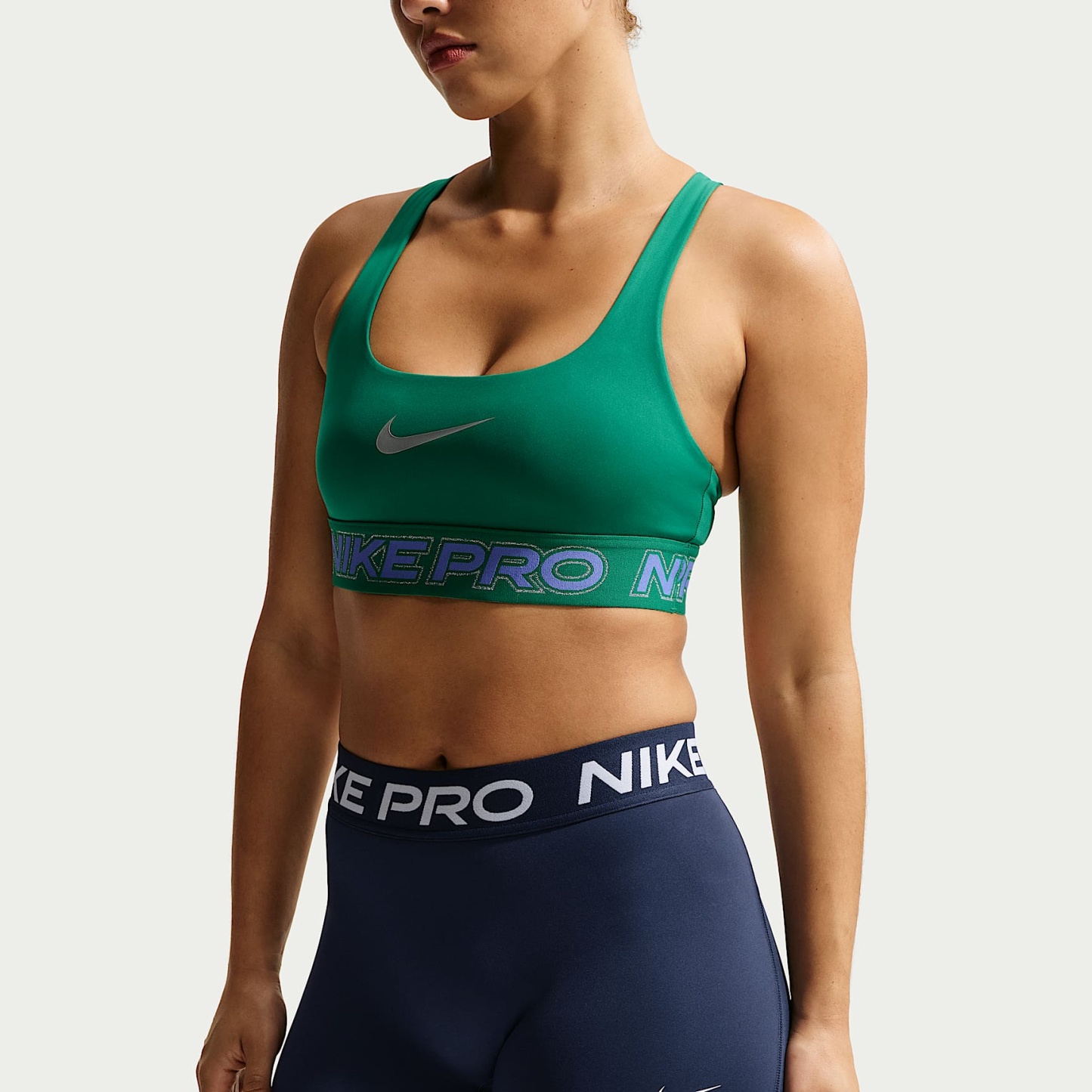 Nike Pro Women's Mid-Rise 7.5cm (approx.) Biker Shorts – Midnight Navy/White
