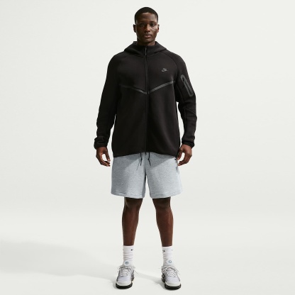 Nike Tech Men's Fleece Shorts – Dark Grey Heather/Black