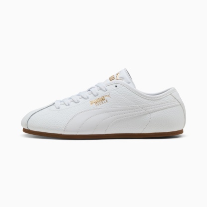 PUMA Tackle L Sneakers Unisex – PUMA White-PUMA Gold-Gum