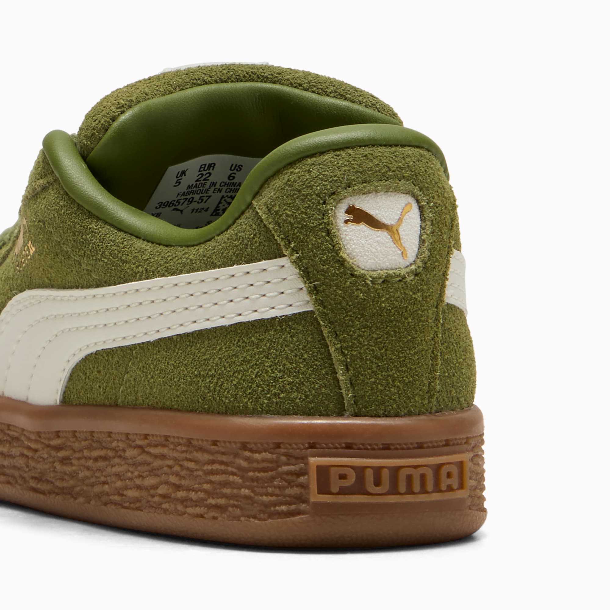 Suede XL Toddlers' Sneakers – Olive Green-Vapor Gray