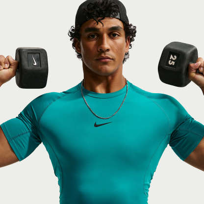 Nike Pro Men's Dri-FIT Tight Short-Sleeve Fitness Top – Energy/Black