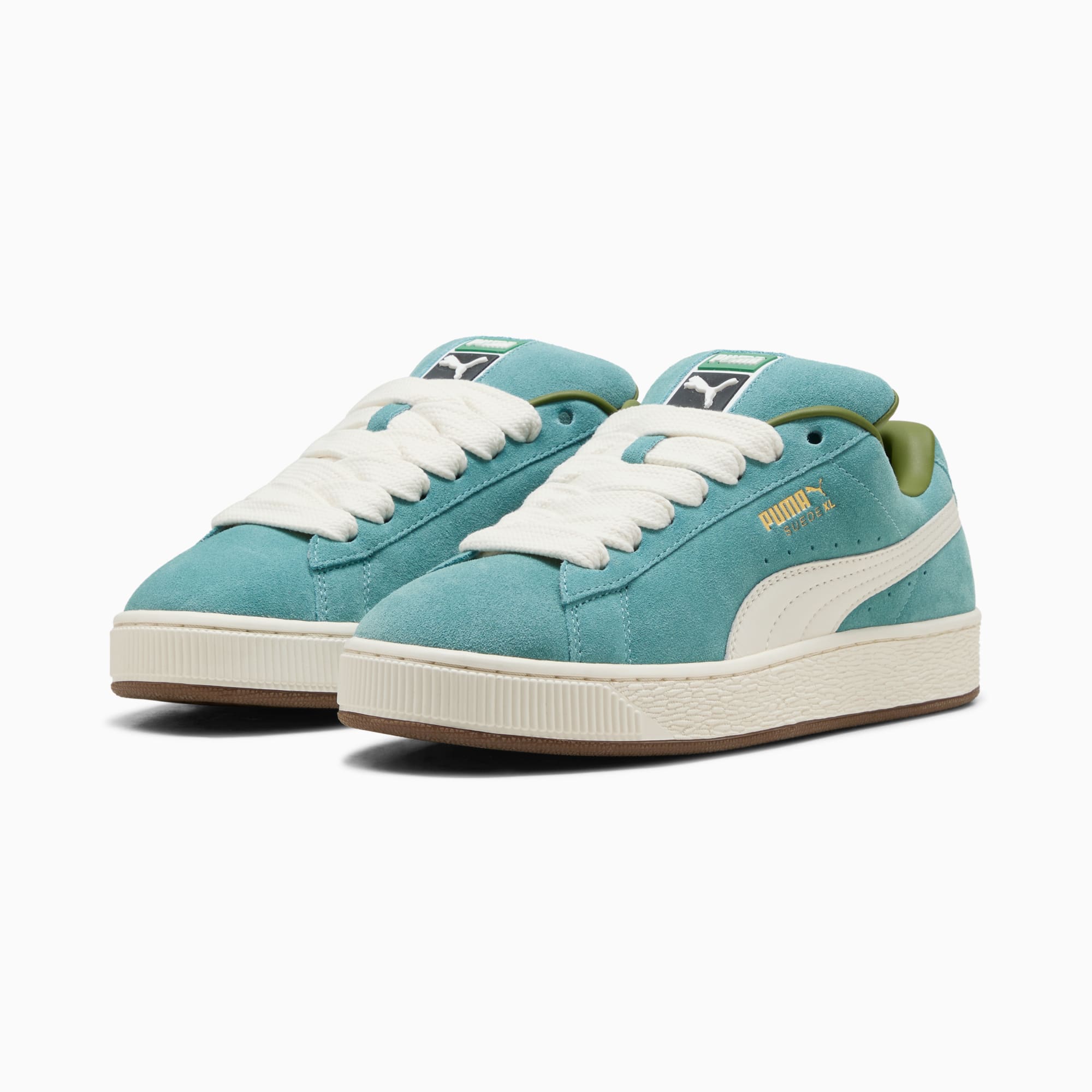 Suede XL Sneakers Unisex – Baltic Sea Blue-Warm White