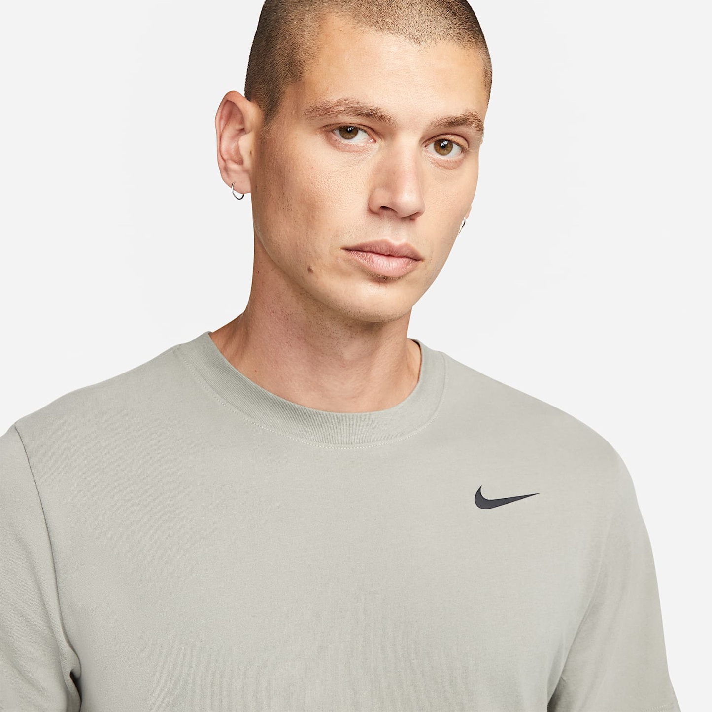 Nike Dri-FIT Men's Fitness T-Shirt – Light Army/Black