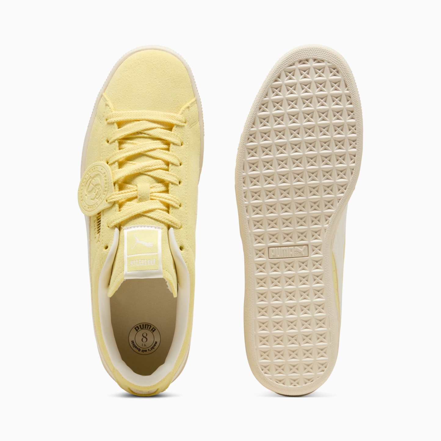 Suede Charles F. Stead Sneakers Unisex – Pineapple Ice-Frosted Ivory