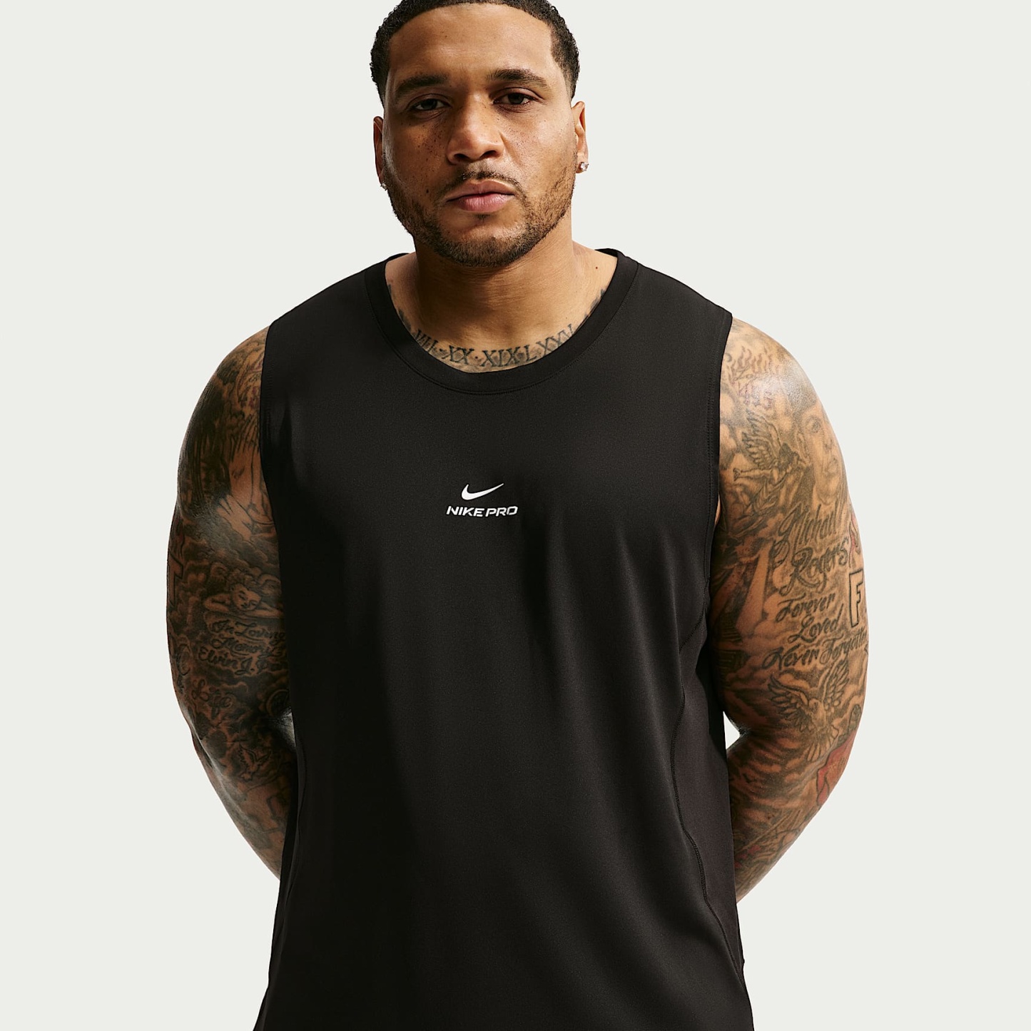 Nike Pro Men's Dri-FIT Training Tank – Black/White