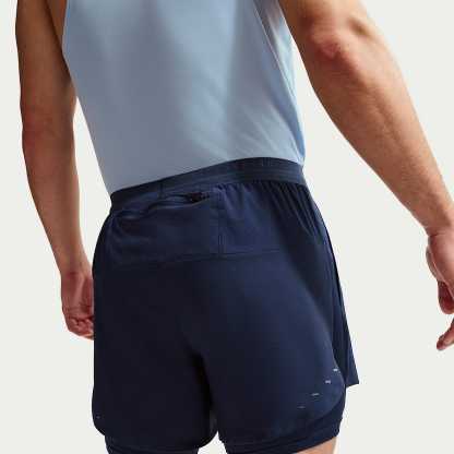 Nike Stride Men's Dri-FIT 13cm (approx.) Hybrid Running Shorts – Midnight Navy