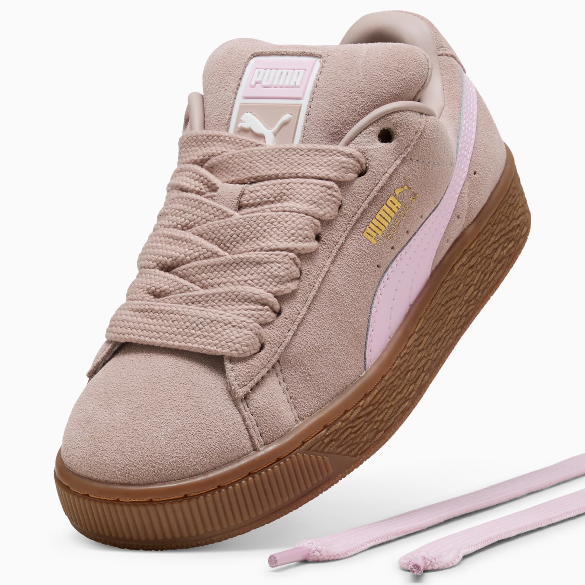 Suede XL Youth Sneakers – Rose Latte-Pearl Pink
