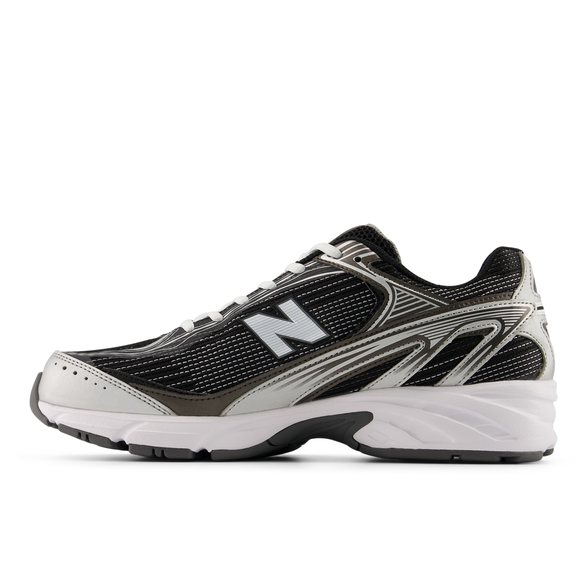 509 – BLACK with WHITE and SILVER METALLIC