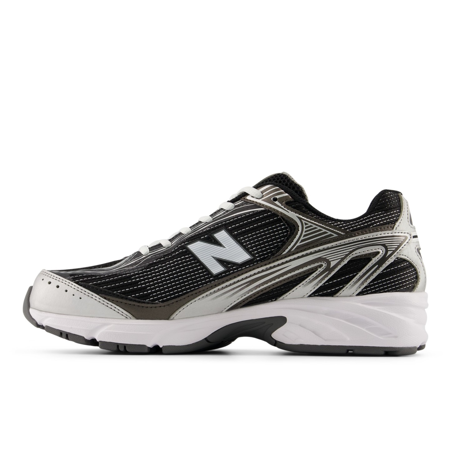 509 – BLACK with WHITE and SILVER METALLIC