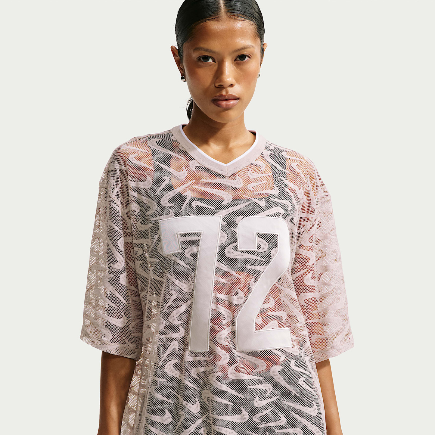 Nike Sportswear Chill Lace Women's Oversized Jersey – Cream II/Light Bone/White