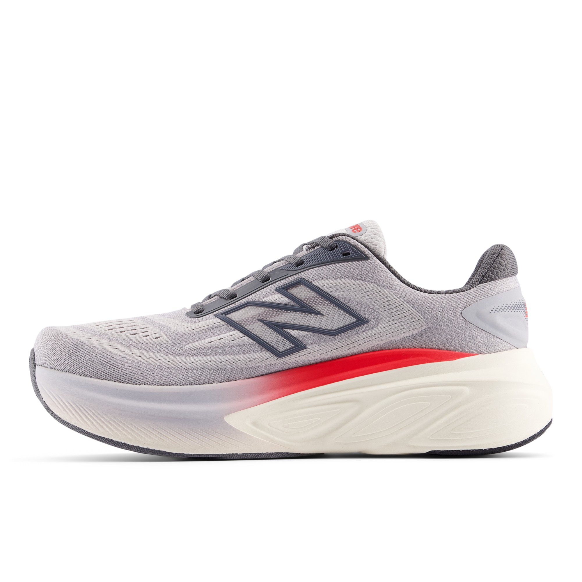 Fresh Foam X More v6 – GREY MATTER with TRUE RED and Castlerock