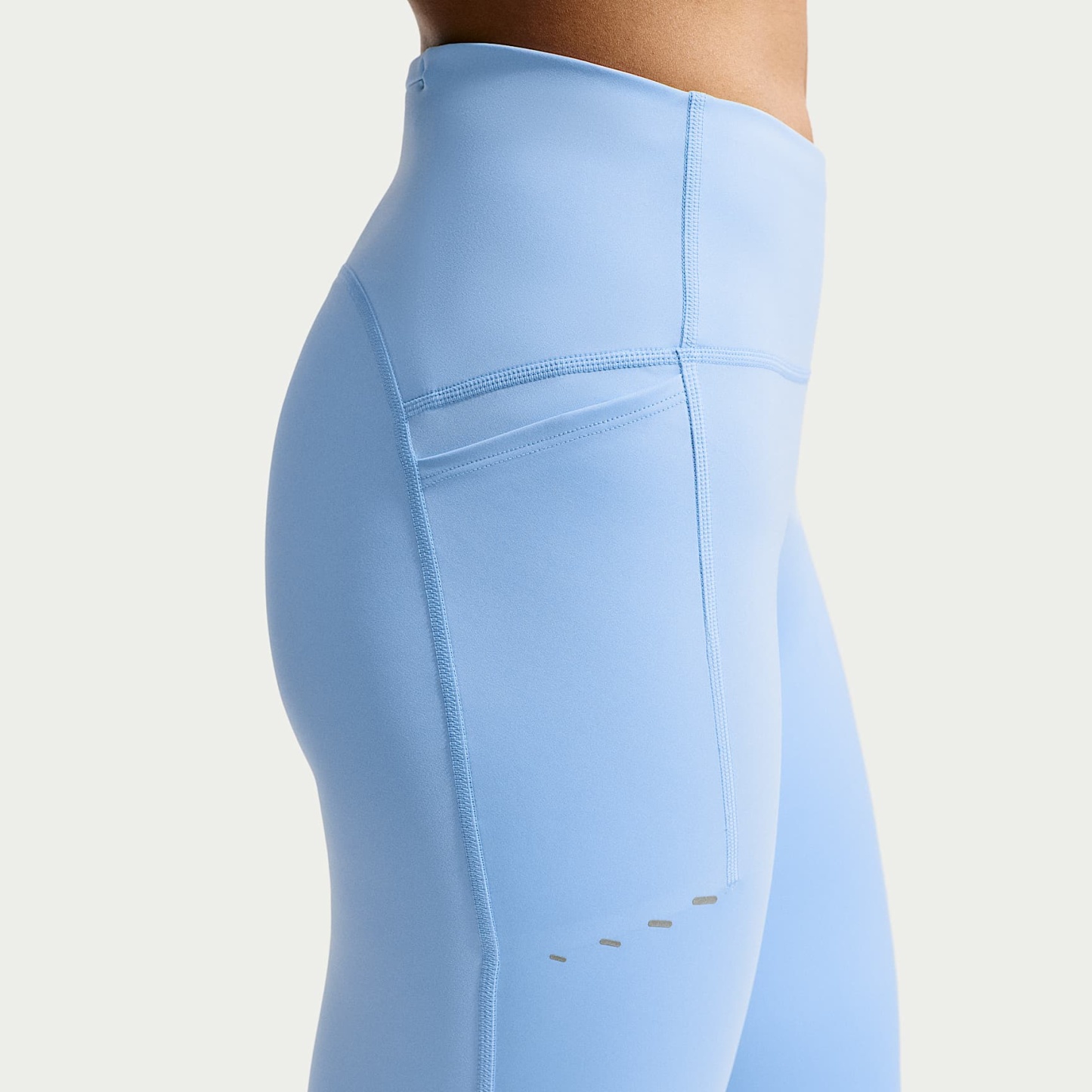 Nike Swift Women's High-Waisted 7/8 Running Leggings with Pockets – Aluminium