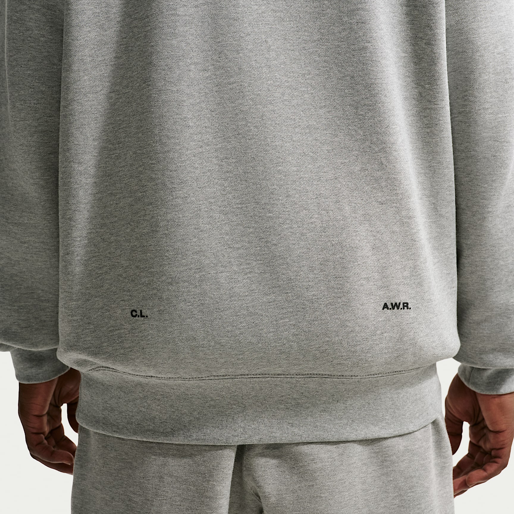 NOCTA Fleece CS Hoodie 2 – Dark Grey Heather/Matte Silver/Black