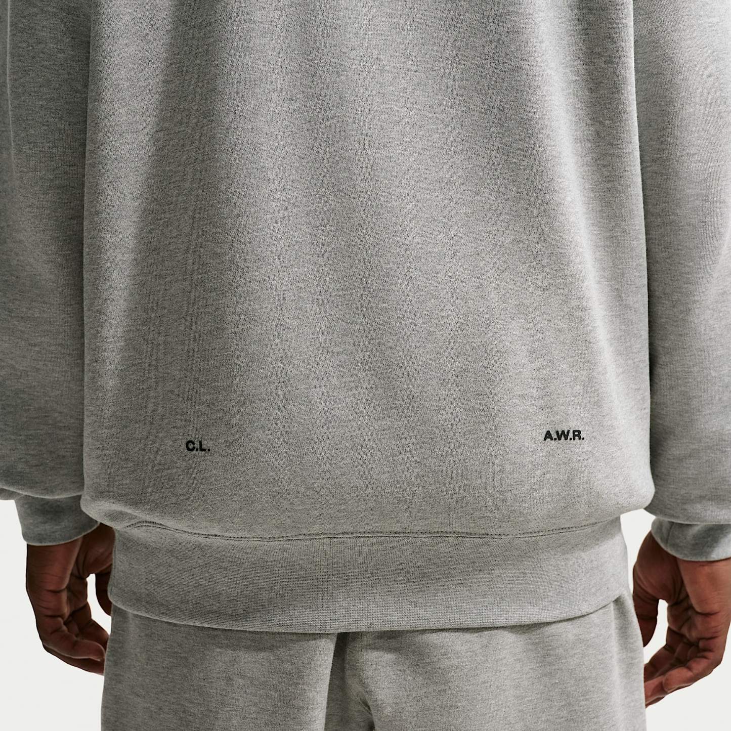 NOCTA Fleece CS Hoodie 2 – Dark Grey Heather/Matte Silver/Black