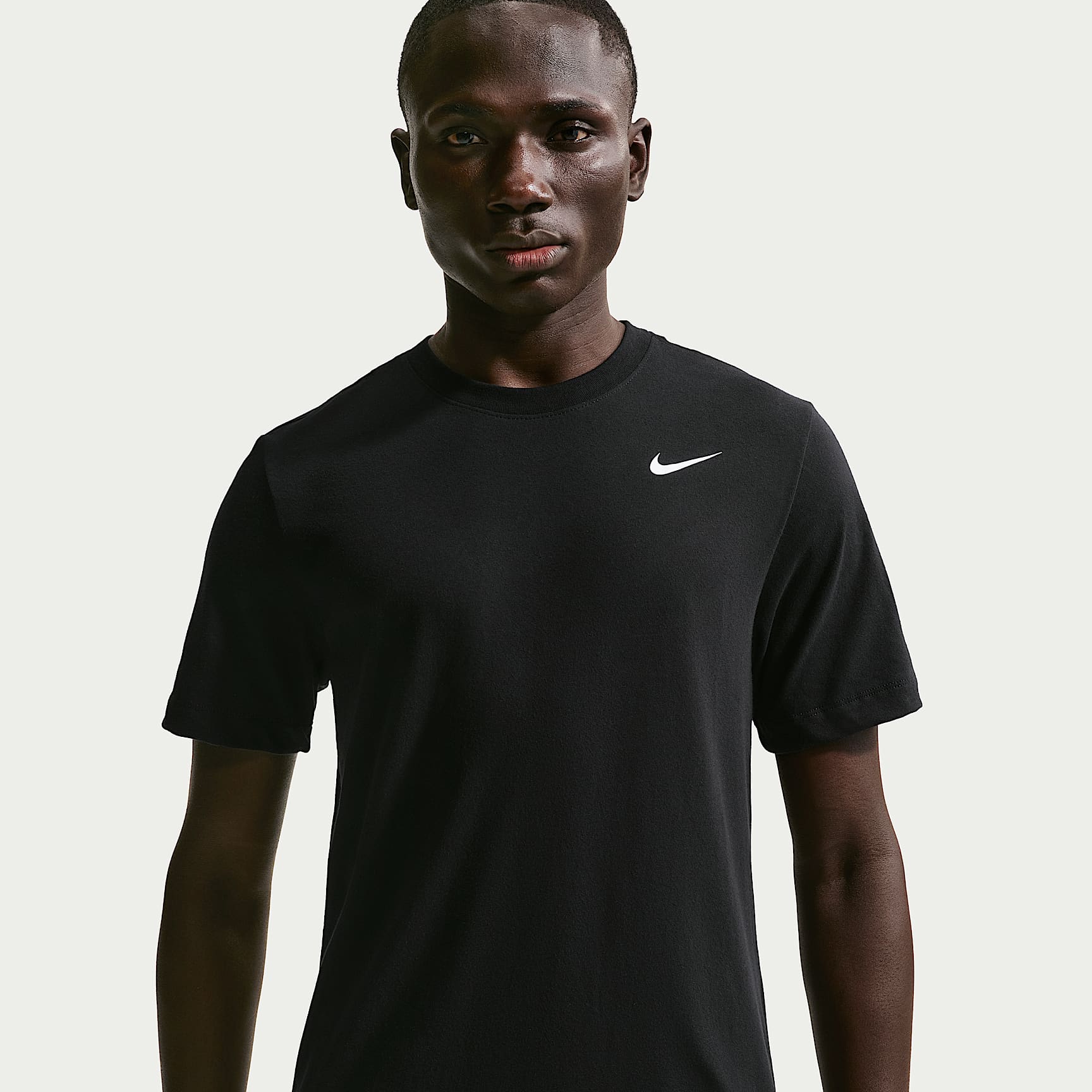 Nike Dri-FIT Men's Fitness T-Shirt – Black/White