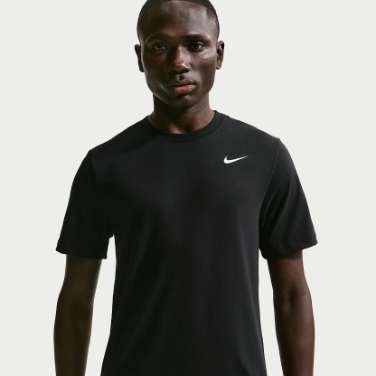 Nike Dri-FIT Men's Fitness T-Shirt – Black/White