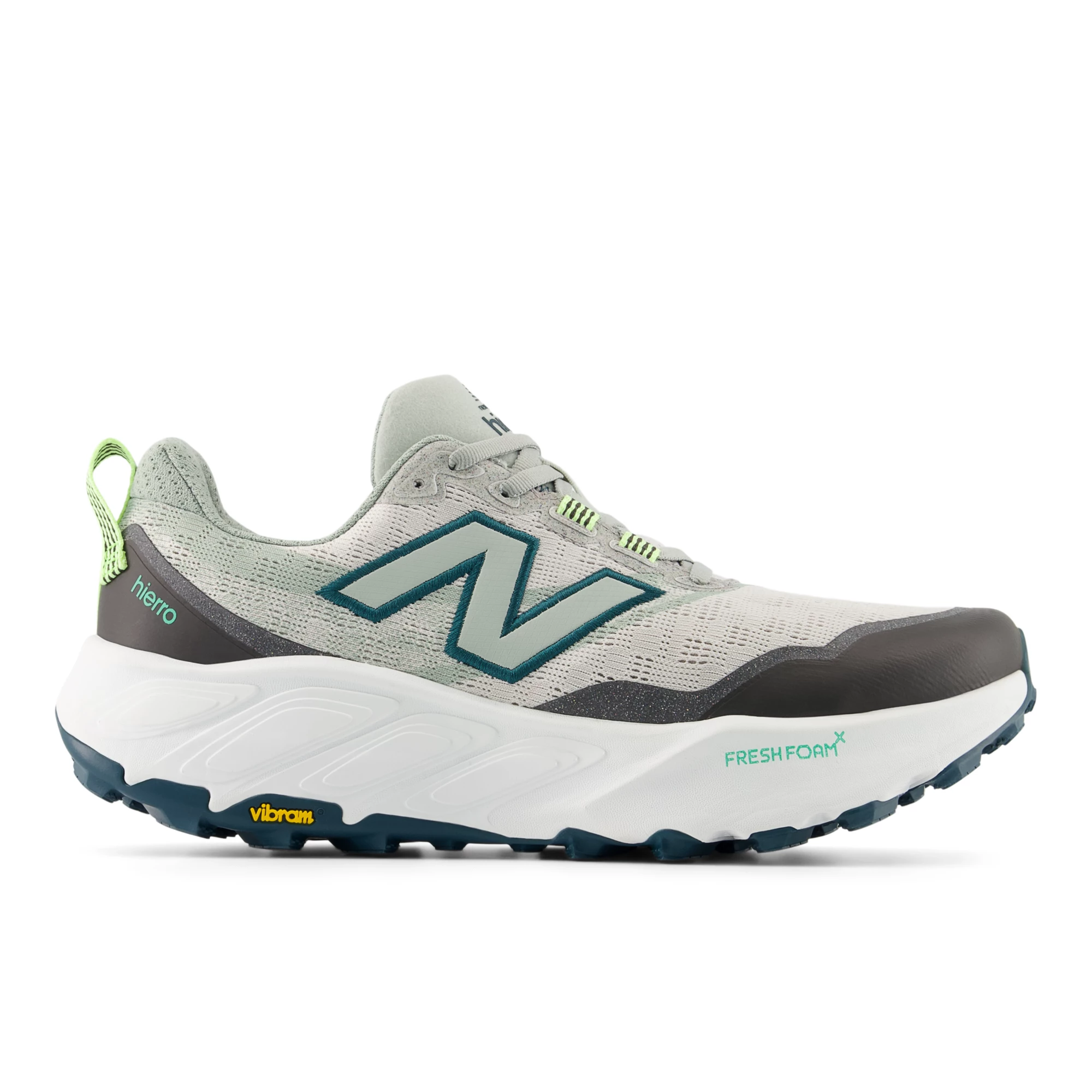 Fresh Foam X Hierro v9 – GREY MATTER with MEDUSA GREEN