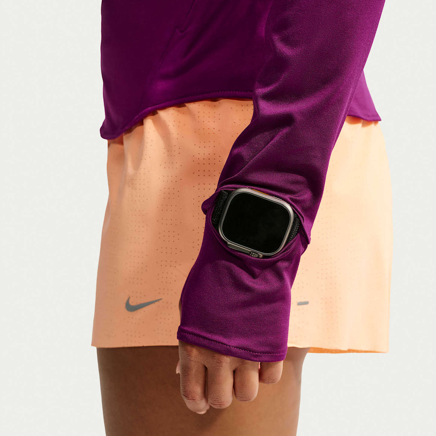 Nike Swift Women's Dri-FIT UV 1/4-Zip Running Top – True Berry