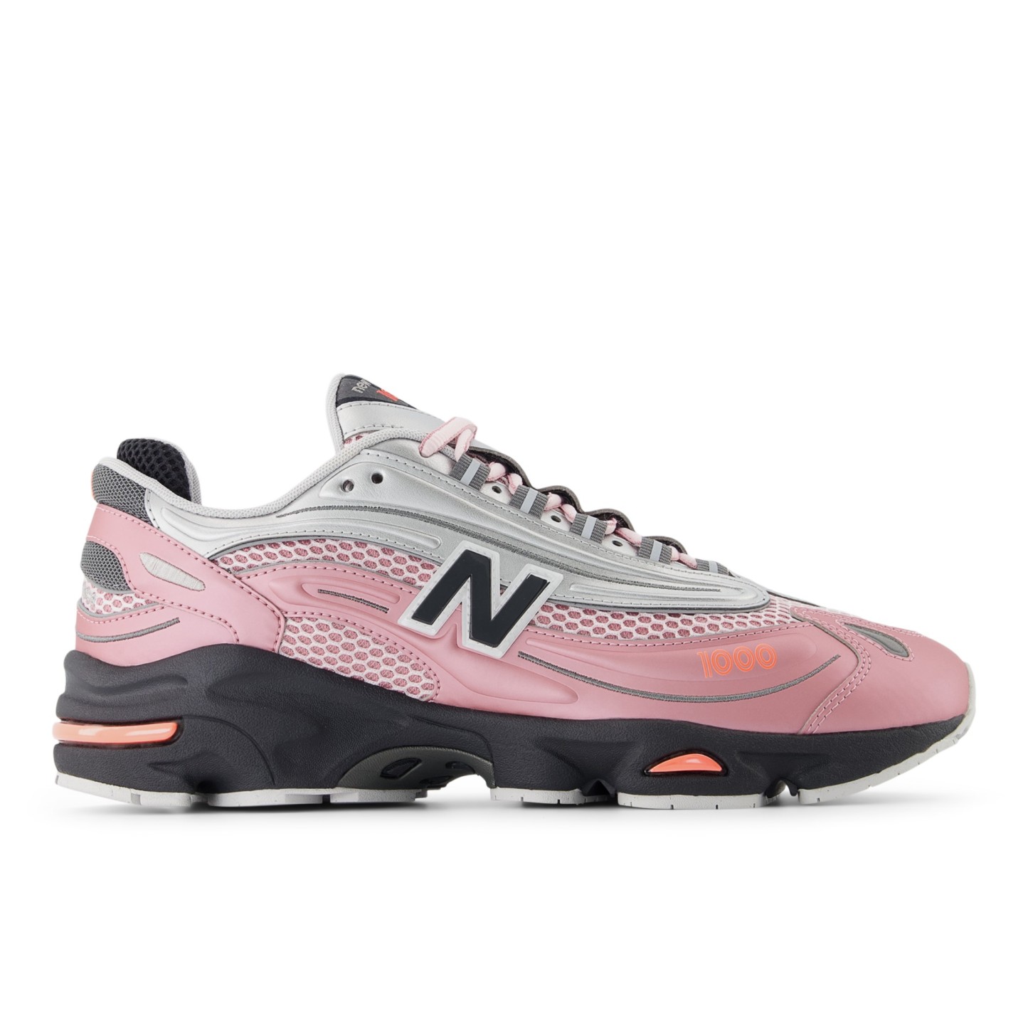 1000 – Pink Taffy with Silver Metallic and Urgent Red