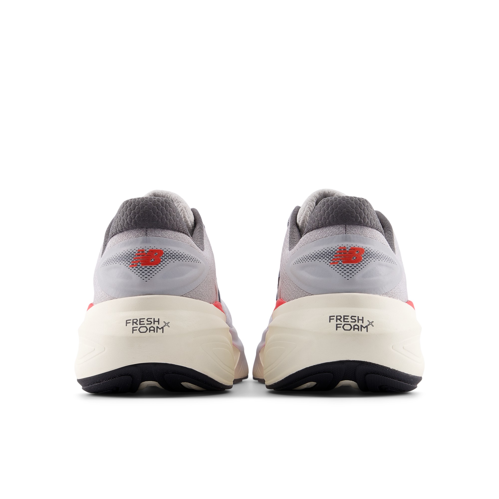 Fresh Foam X More v6 – GREY MATTER with TRUE RED and Castlerock