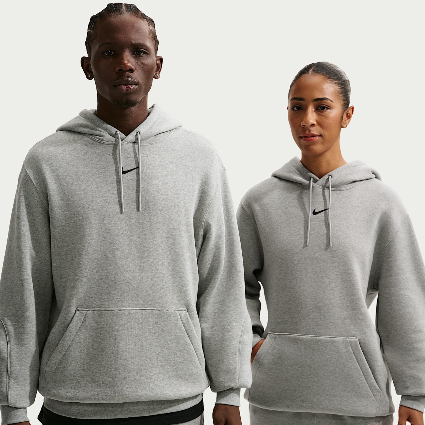NOCTA Fleece CS Hoodie 2 – Dark Grey Heather/Matte Silver/Black