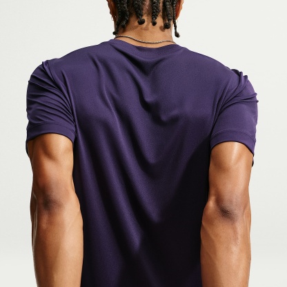 Nike Men's Dri-FIT Training T-Shirt – Purple Dynasty/White