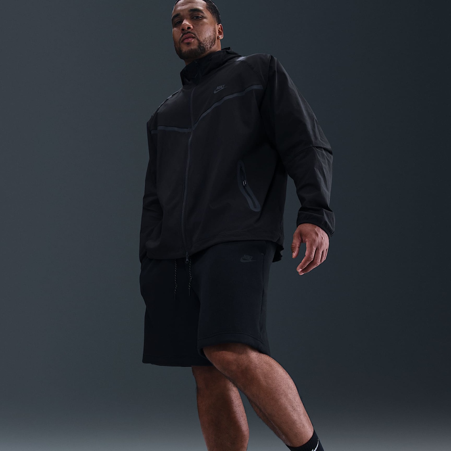 Nike Tech Men's Fleece Shorts – Black/Black