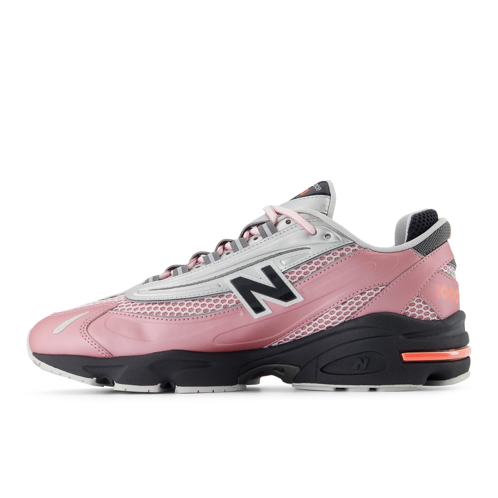1000 – Pink Taffy with Silver Metallic and Urgent Red