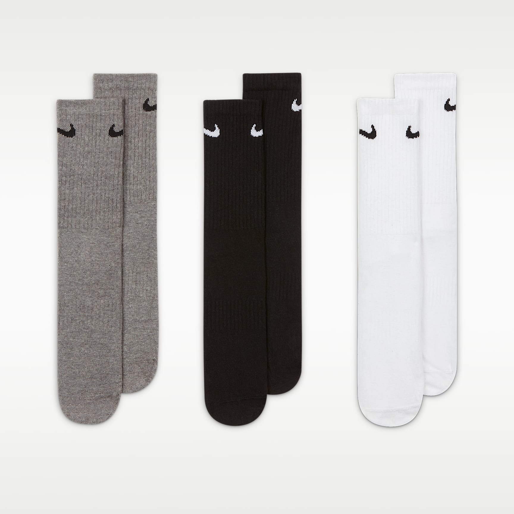 Nike Everyday Lightweight Training Crew Socks (3 Pairs) – Multi-Colour