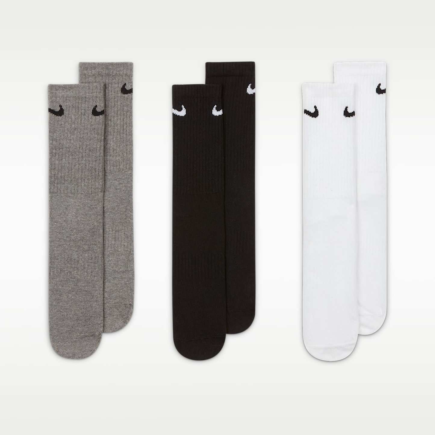 Nike Everyday Lightweight Training Crew Socks (3 Pairs) – Multi-Colour