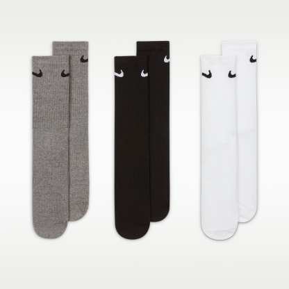 Nike Everyday Lightweight Training Crew Socks (3 Pairs) – Multi-Colour