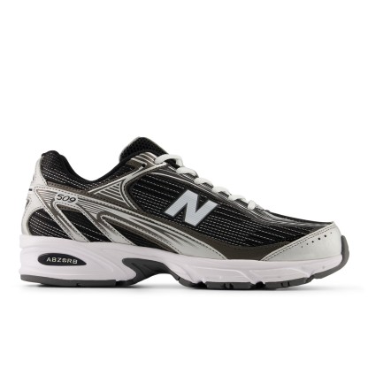 509 – BLACK with WHITE and SILVER METALLIC