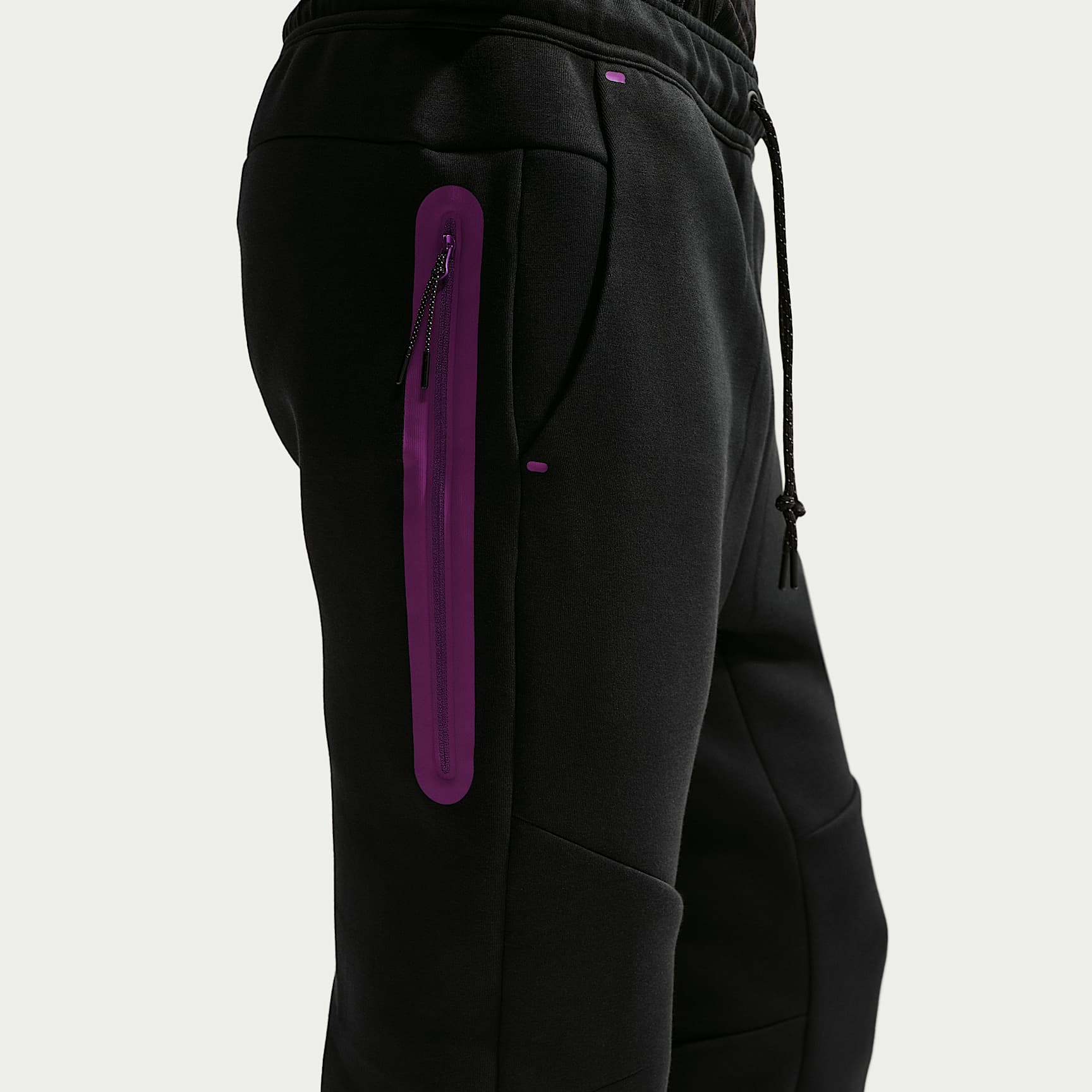 Nike Tech Men's Fleece Joggers – Black/Viotech