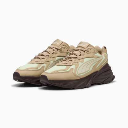 PUMA Fade Ripstop Sneakers Unisex – Sand Dune-Apple Spritz-Chocolate Brown