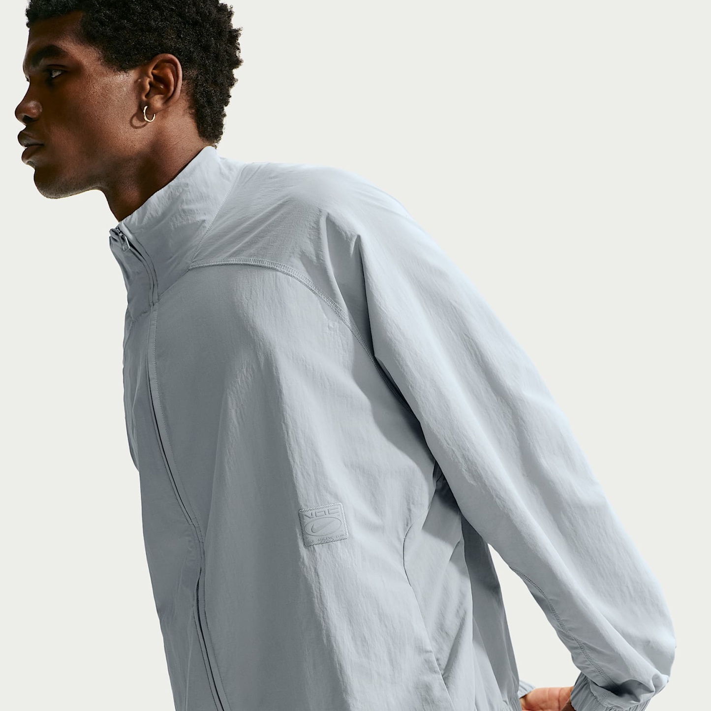 Nike Men's N.A.C. Dri-FIT Oversized Full-Zip Woven Jacket – Light Smoke Grey/Light Smoke Grey